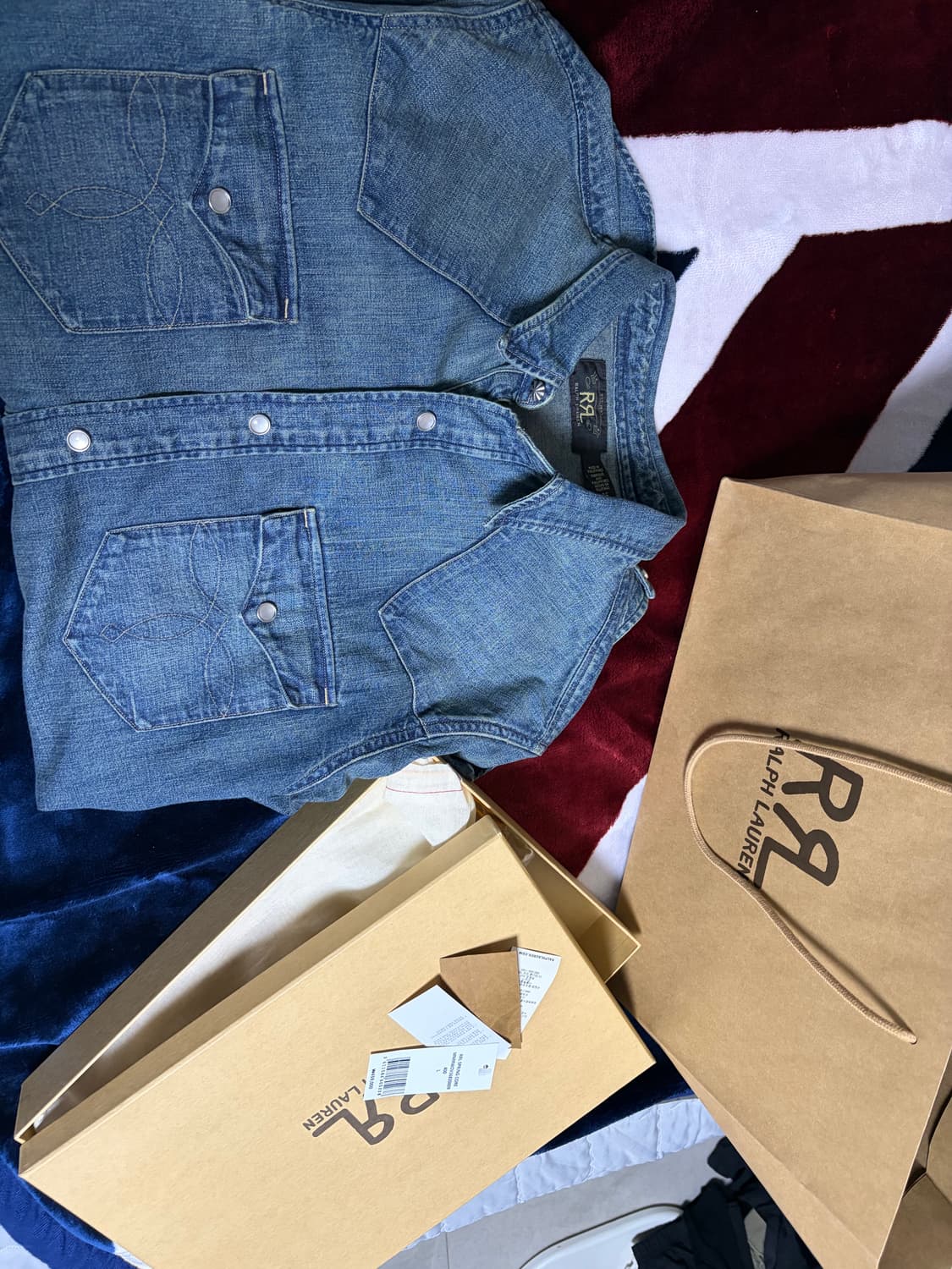 RRL 웨스턴 데님 셔츠 L 상품이미지2