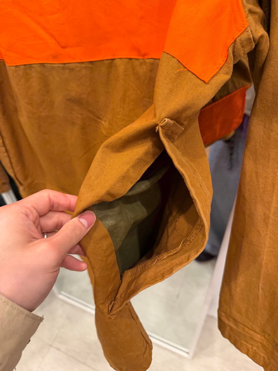 80s Softbak 빈티지 캔버스 모호크 헌팅 자켓 (made USA) 상품이미지4