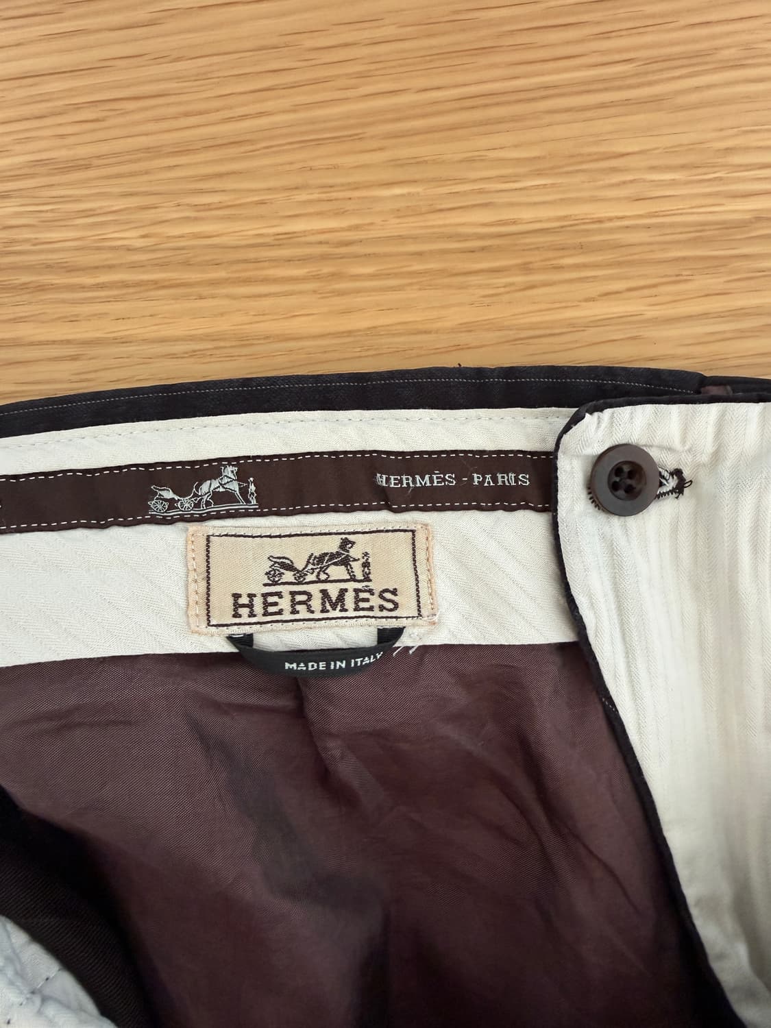 올드 에르메스(HERMES) 핀스트라이프 팬츠(ITALY) 상품이미지9