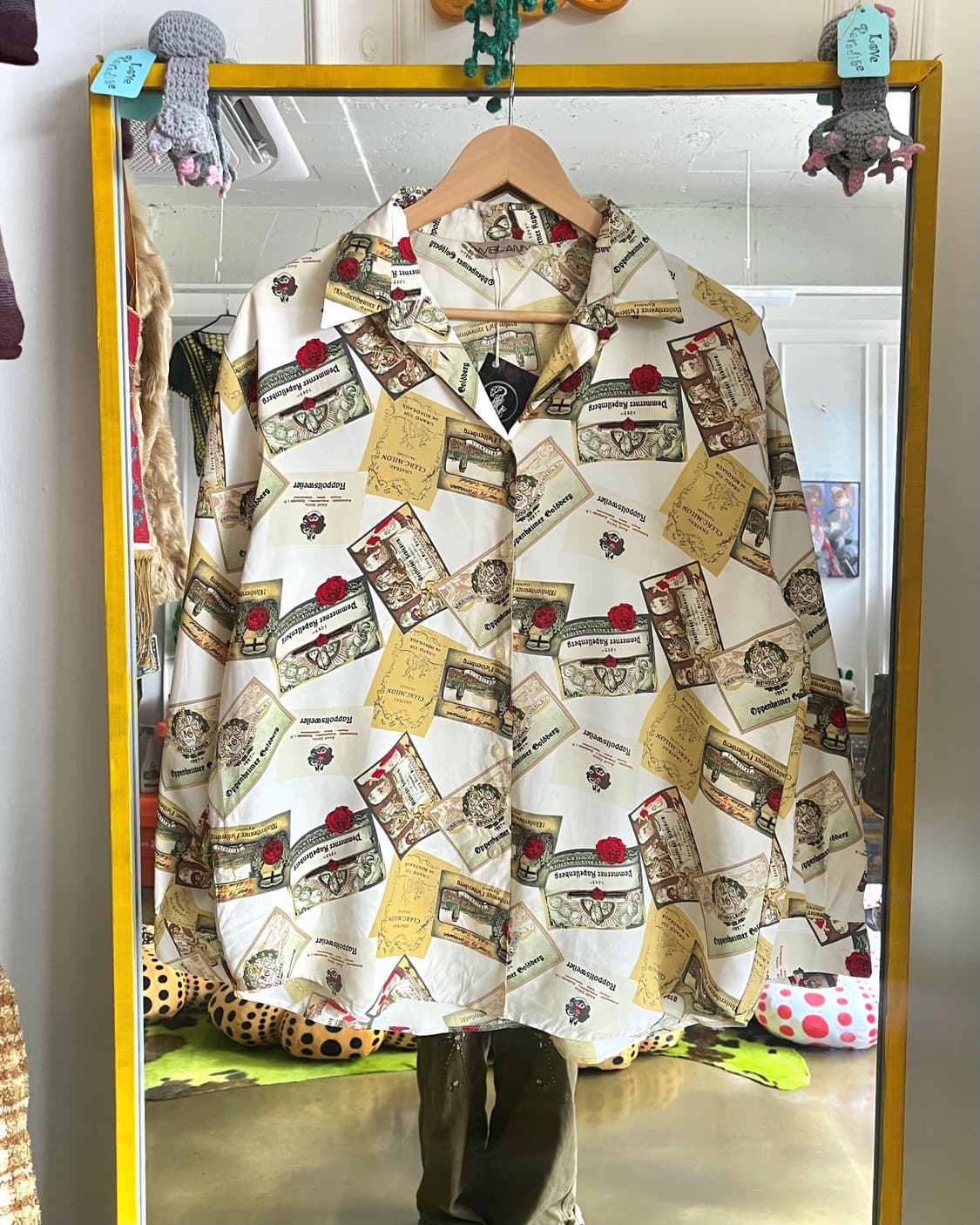 1980-90s JPN Vintage Retro Print Shirt 상품이미지3
