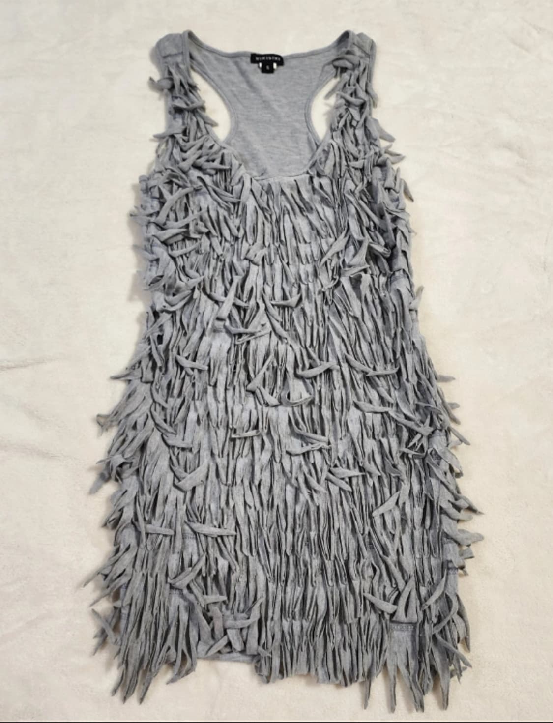 Y2k 스킨스 에피 그레이 프릴 펑크 원피스 상품이미지2