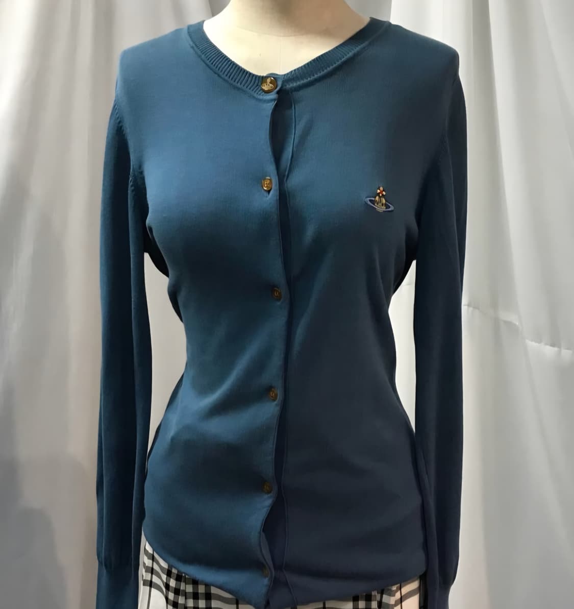 비비안 웨스트우드 가디건 블루 S 상품이미지2