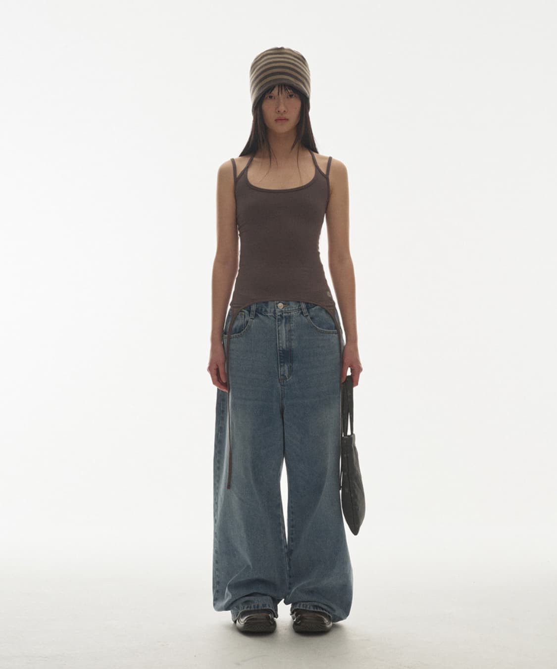 코이세이오 더블 스티치 데님 팬츠 블루 상품이미지1