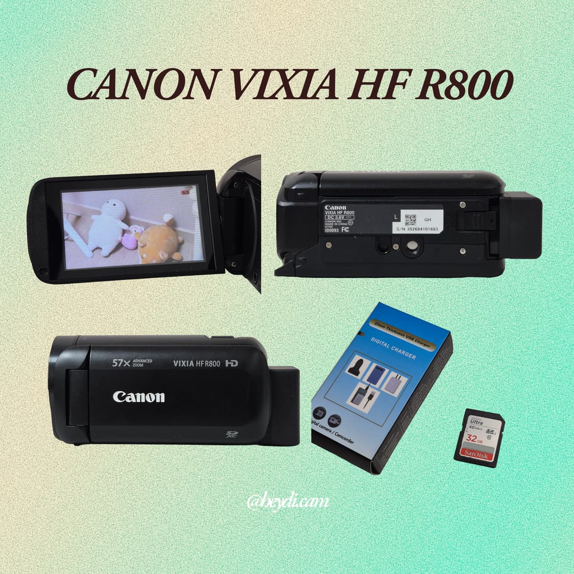 [미품급] 캐논 빅시아 CANON VIXIA HF R800 매트블랙 상품이미지3