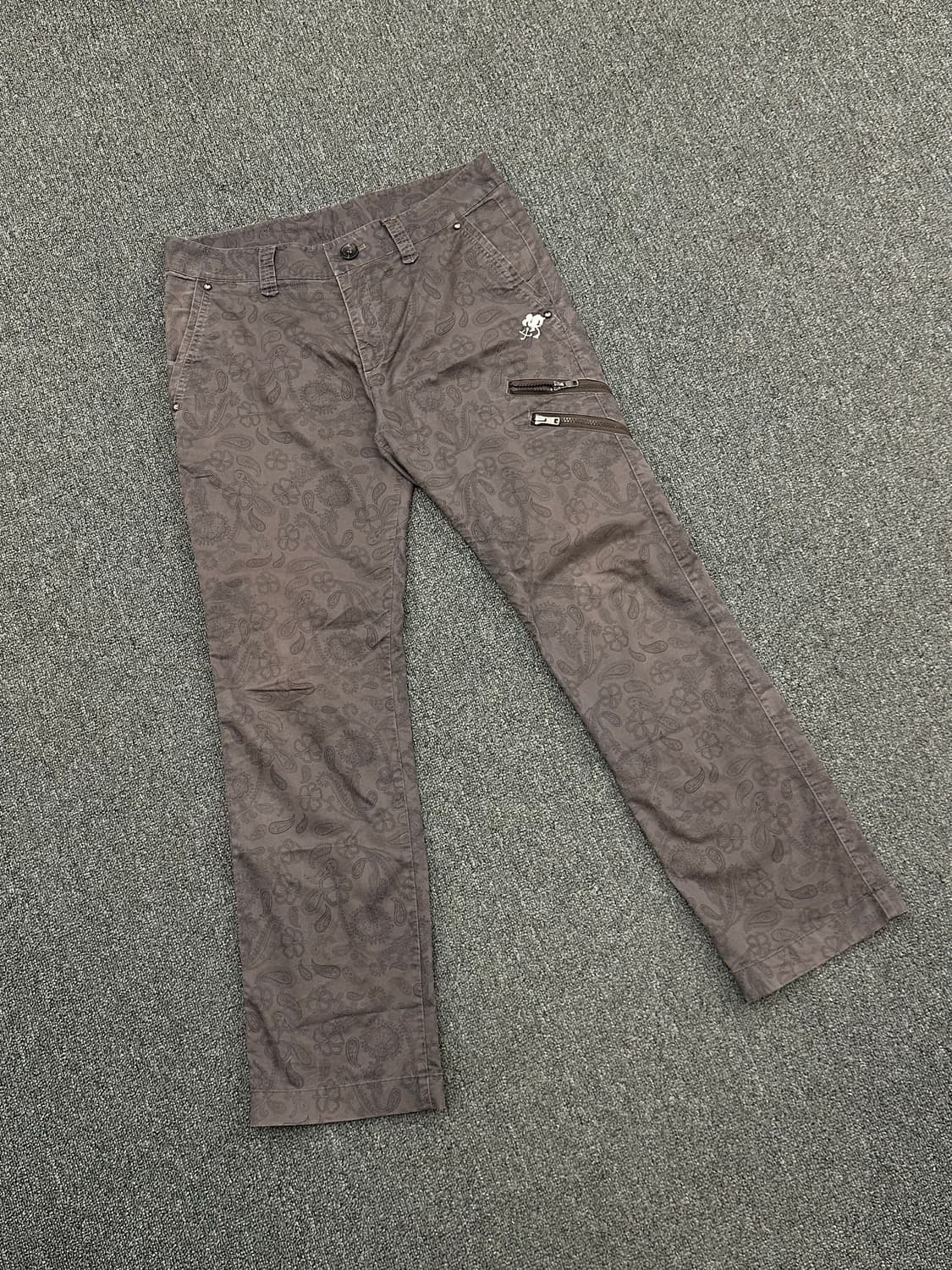 82)문양 자수 디테일 일본 y2k 빈티지 팬츠 상품이미지2