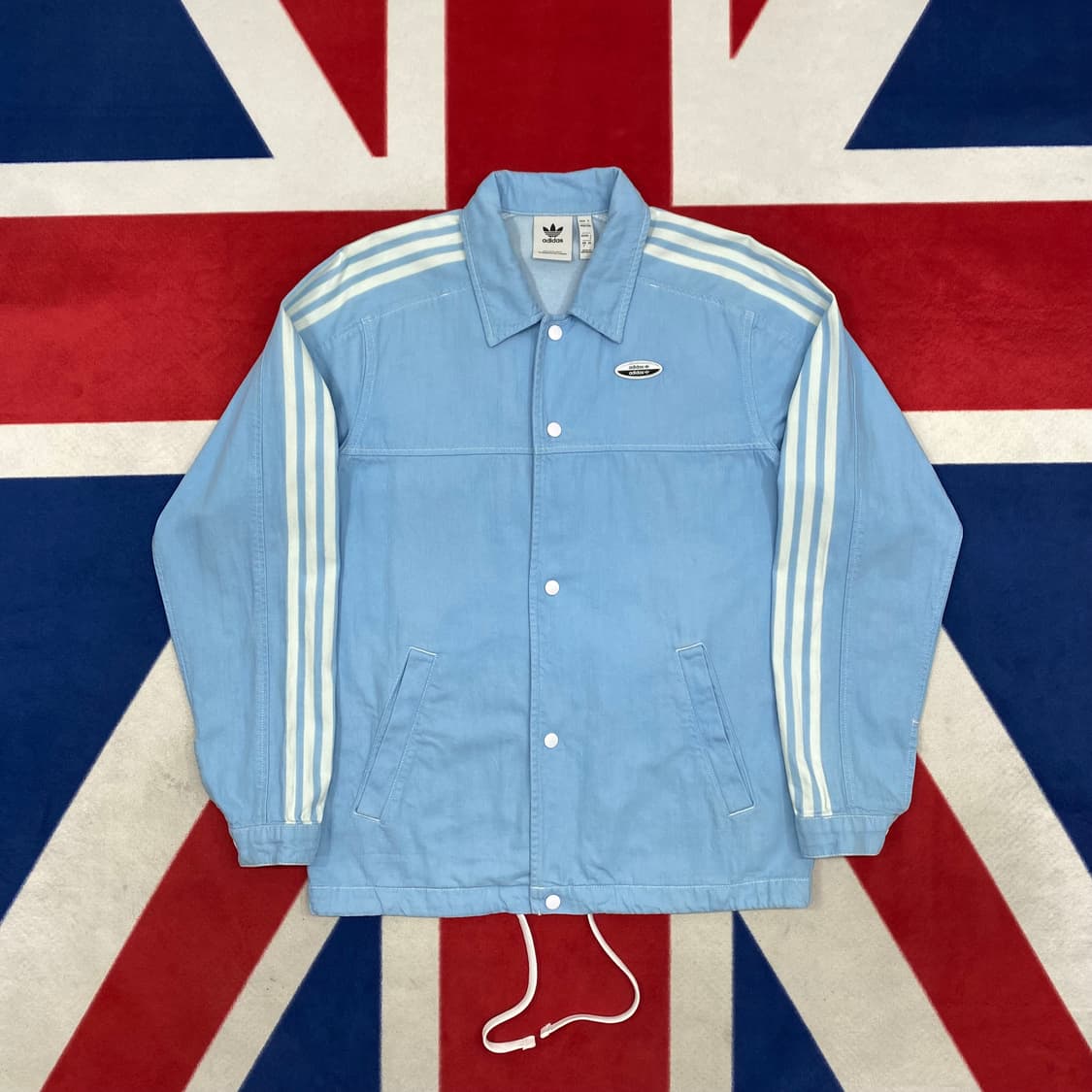 아디다스 데님 코치자켓 S 실측 M  상품이미지1