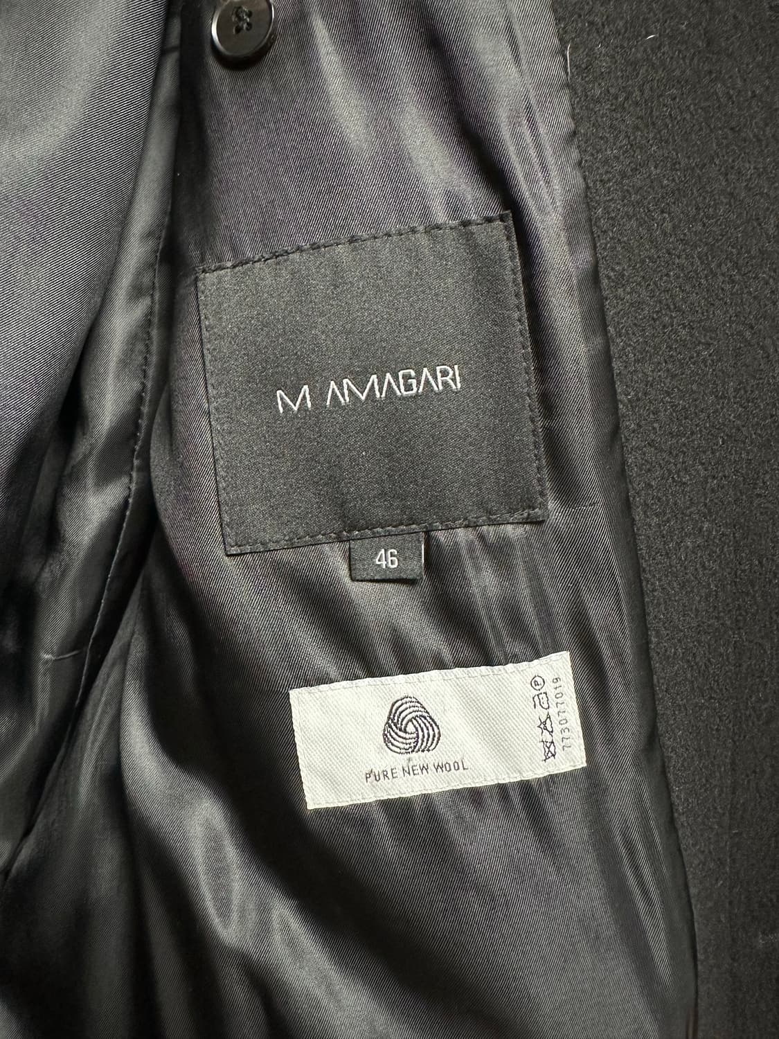 마마가리 / 히든싱글 롱 코트 / 46사이즈 상품이미지3