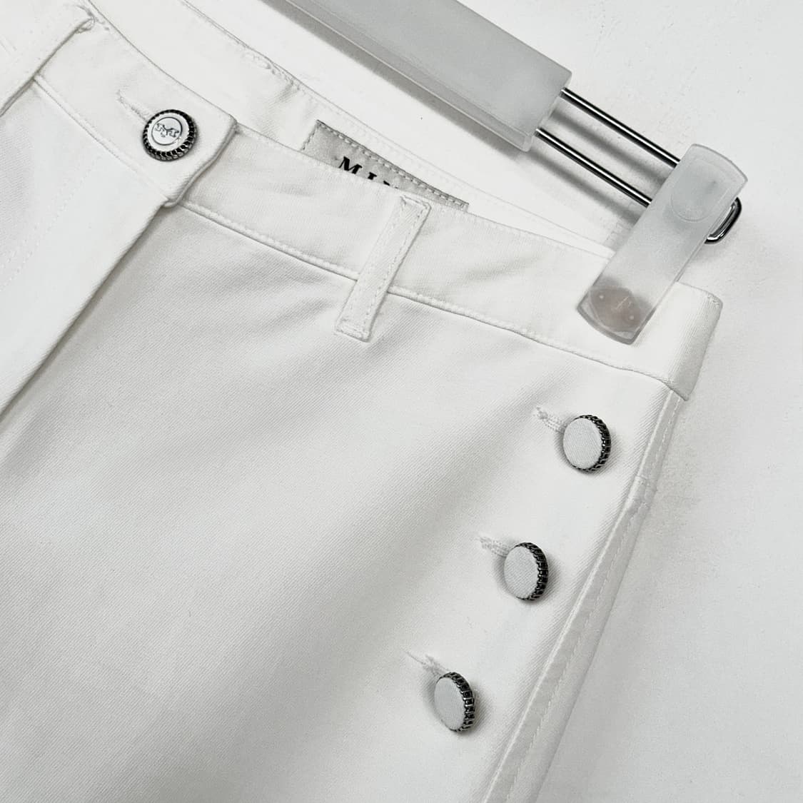 마인 MINE 버튼 포인트 부츠컷 코튼 팬츠 상품이미지2