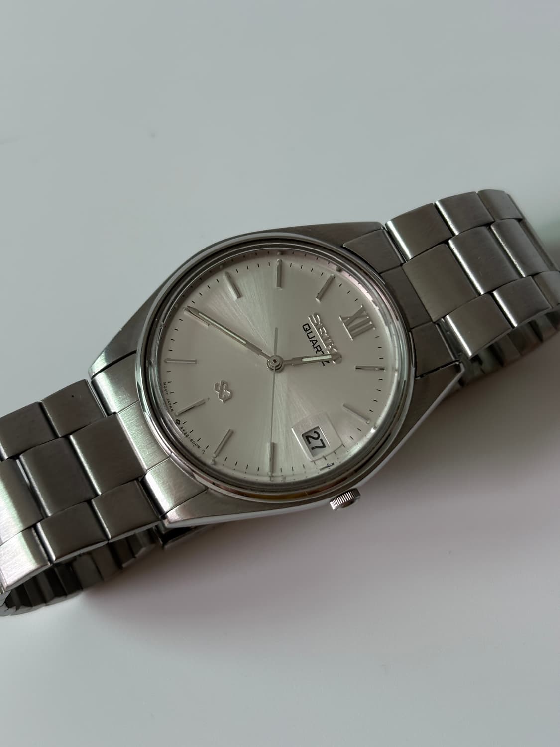 세이코 1980년대 SQ 실버 쿼츠 남성 상품이미지1