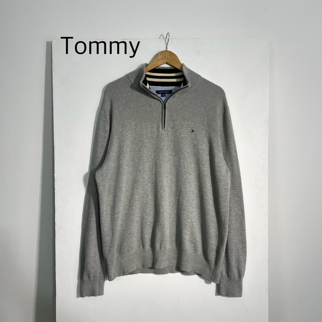 타미힐피거 코튼 반집업 XL 상품이미지1