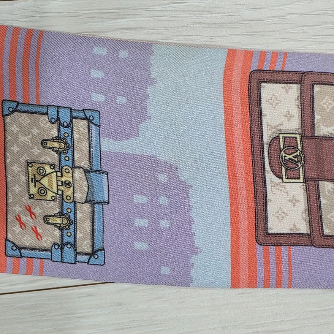 루이비통 방도 스카프 스카이라인 로즈클레르 M77318 상품이미지6