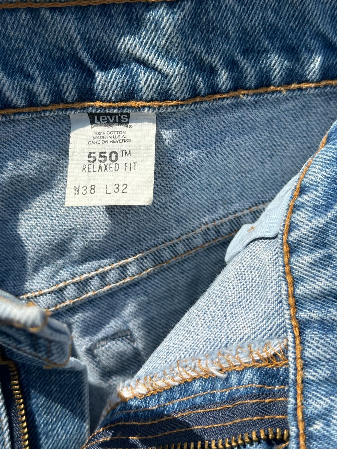 [36] 90s 리바이스 550 데님팬츠 USA made 상품이미지3
