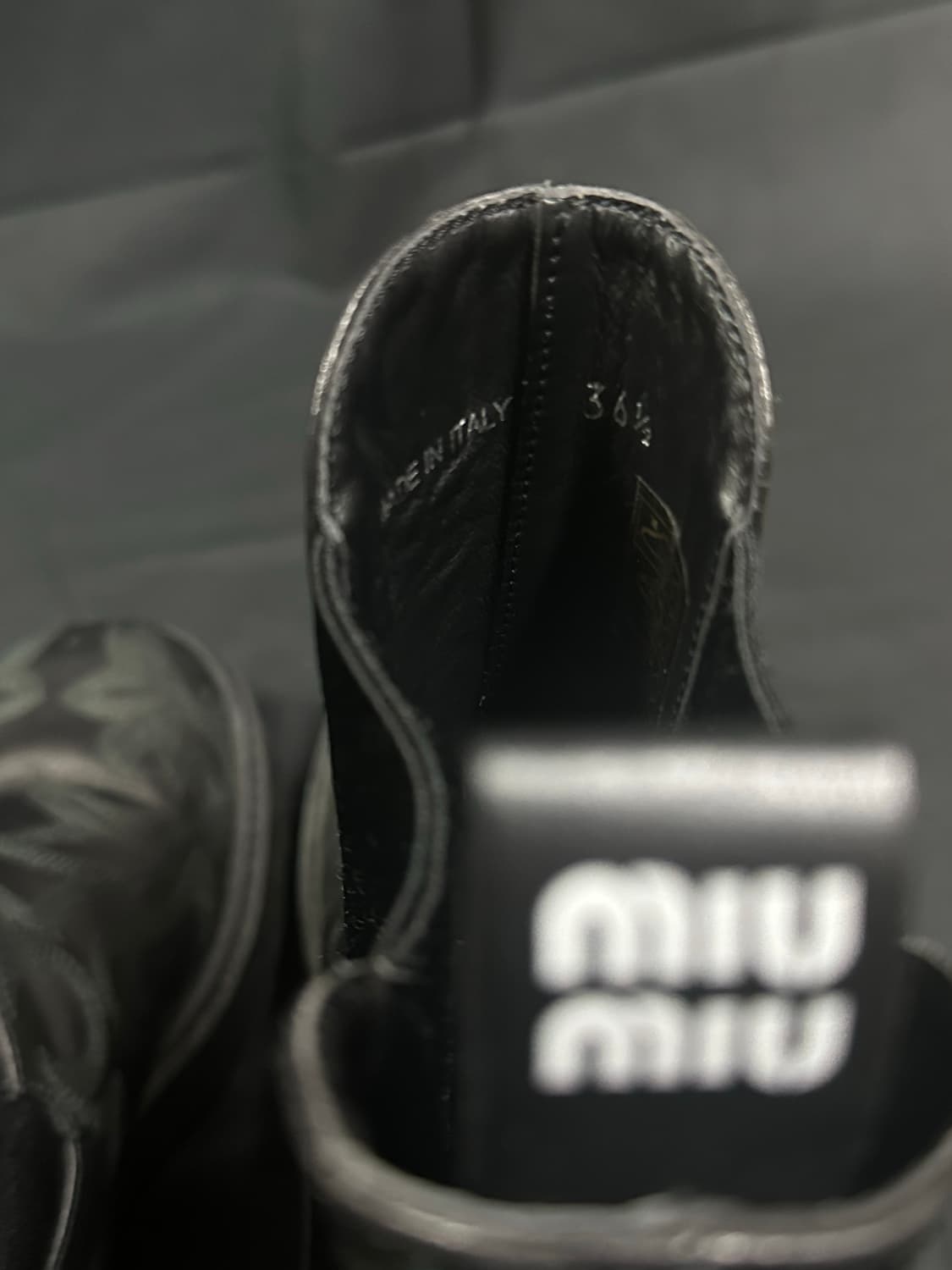 미우미우 플레임 디테일 플랫폼 부츠 235mm 상품이미지5