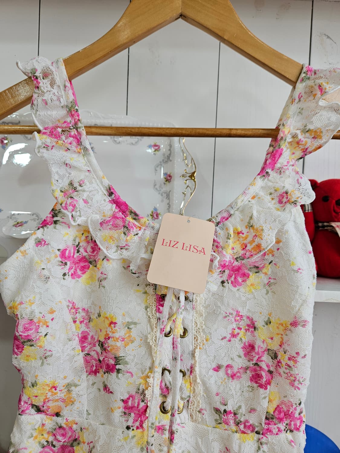 리즈리사 LIZ LISA 플라워 레이스 원피스 상품이미지2