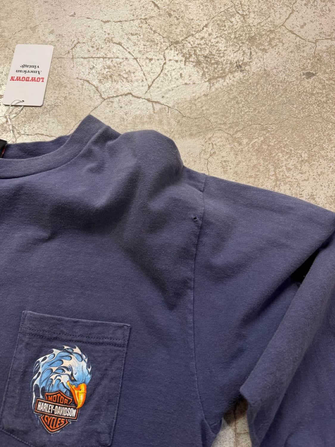 00s 할리데이비슨 이글 플레임 포켓 롱슬리브 상품이미지10