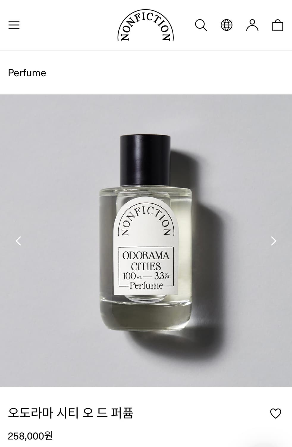 [논픽션] 오도라마 시티 오 드 퍼퓸 _ 100ml 상품이미지1