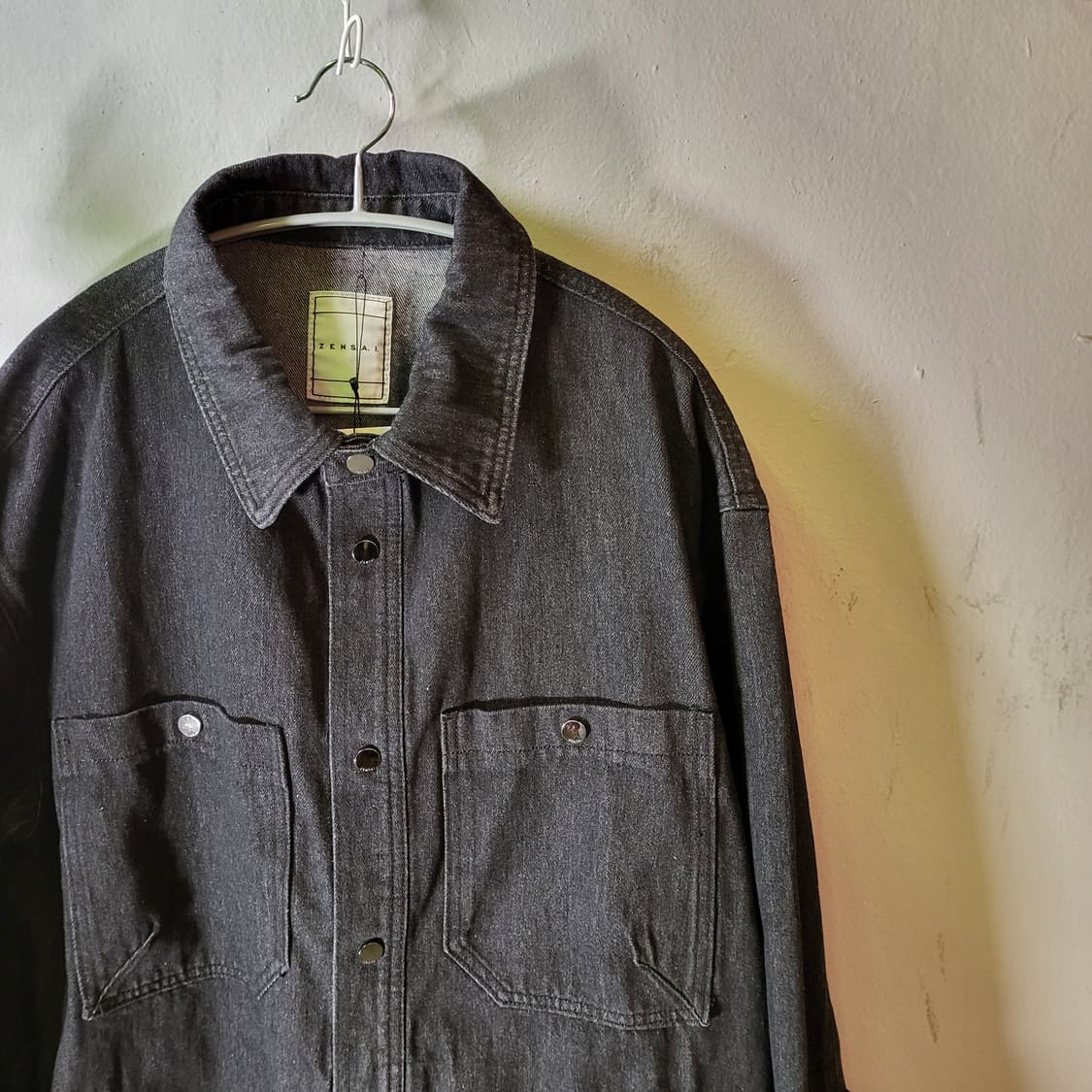 ZENSAI 데님 셔츠 자켓 (L) 상품이미지3