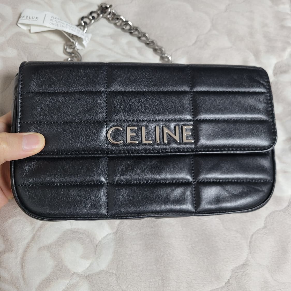 셀린느 모노크롬 퀄팅 체인백 새상품 상품이미지1