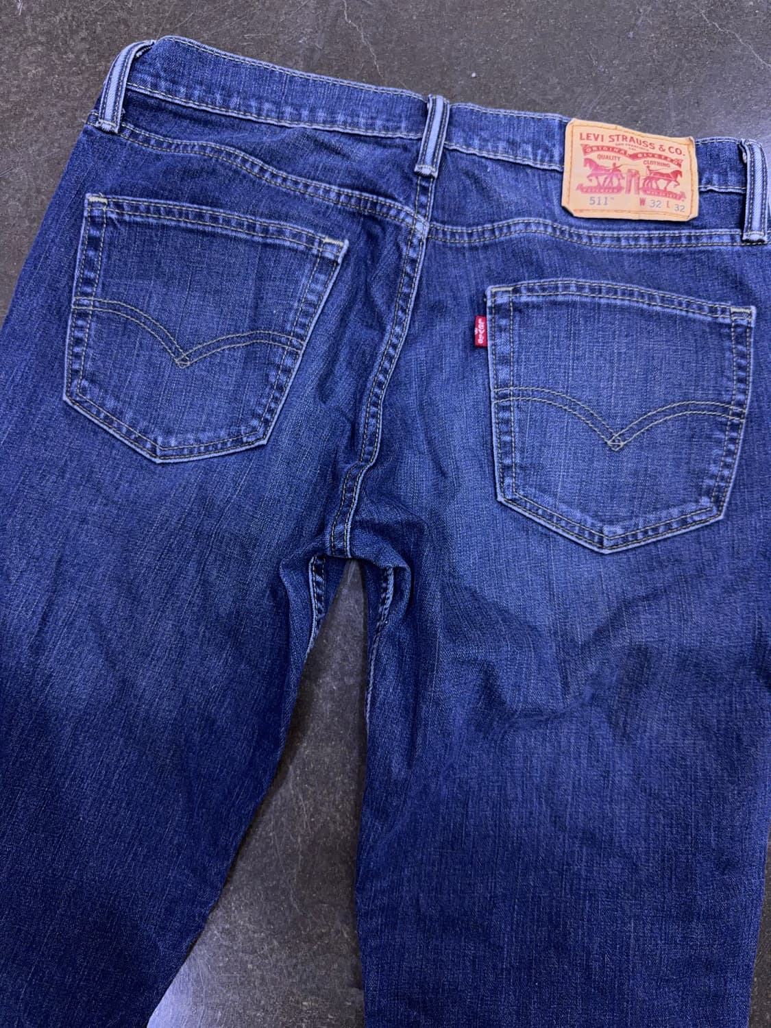 리바이스 511 슬림핏 중청 워싱 데님팬츠 청바지 32 상품이미지6