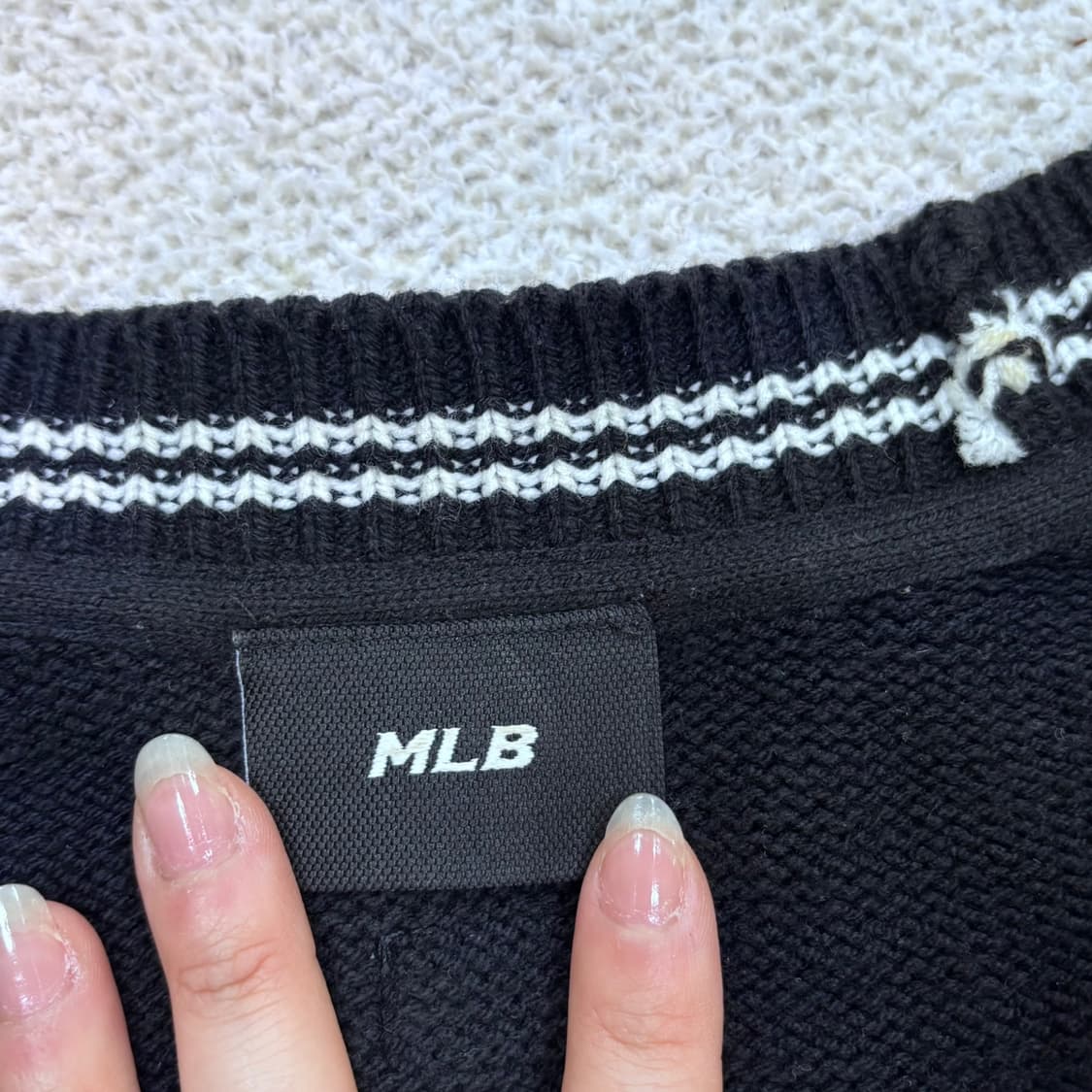90 MLB 남성 뉴욕양키스 니트 가디건 0519E 상품이미지3