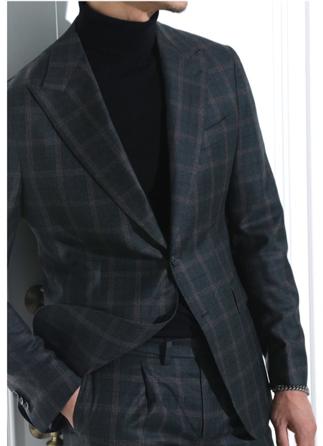엘가노벰버 체크 수트 상품이미지8