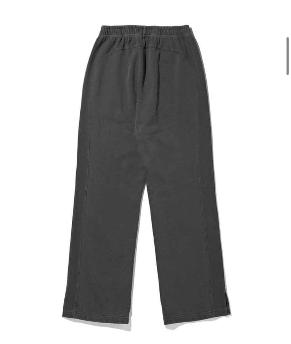 미스치프 롬버스 피그먼트 스웨트팬츠 워시드 차콜 상품이미지3