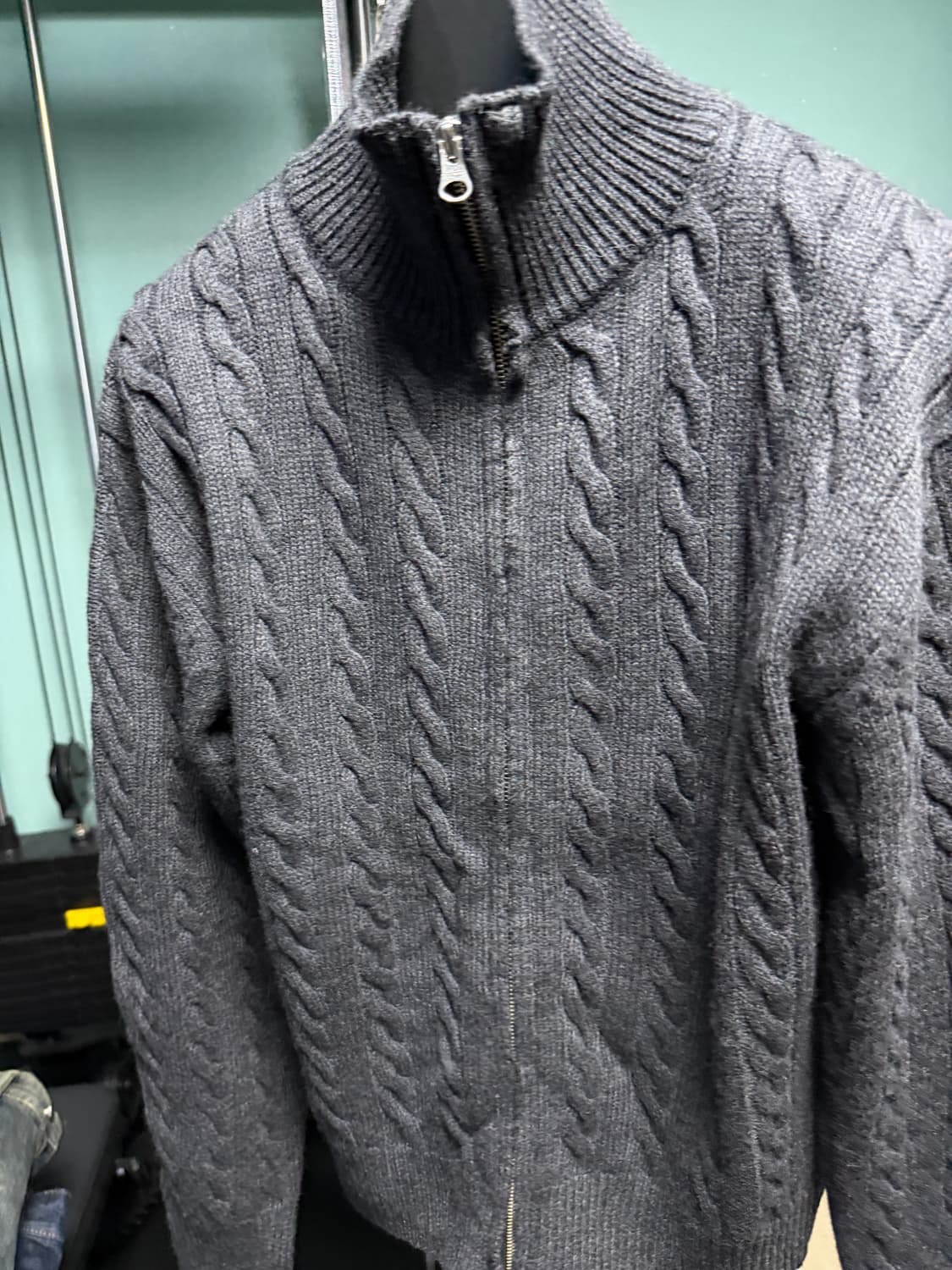 토니웩 슈퍼파인울 케이블니트집업 M사이즈 상품이미지1