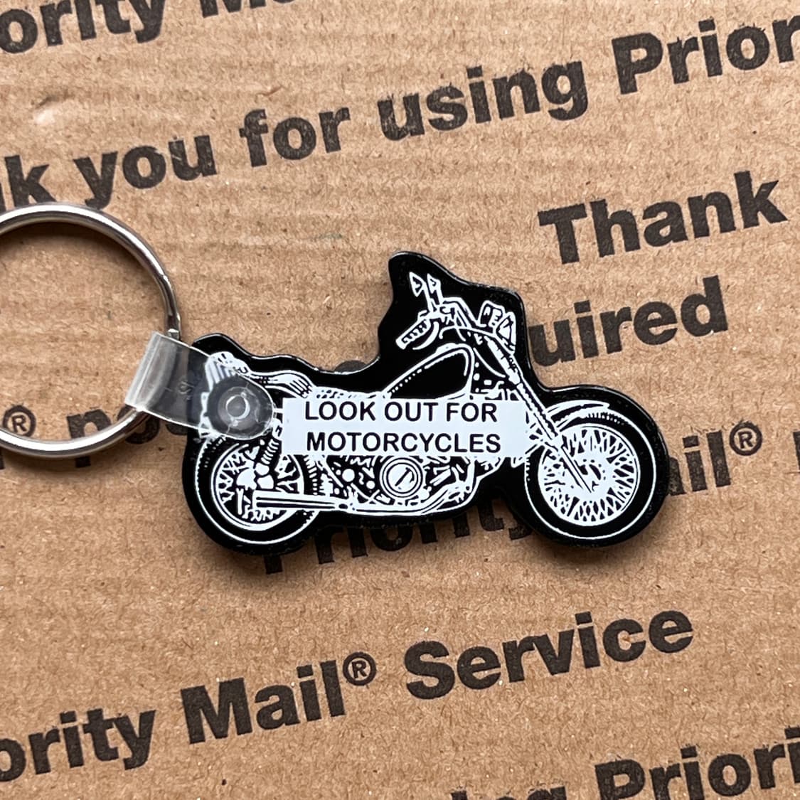 90s vtg Motorcycle Keyring 상품이미지1
