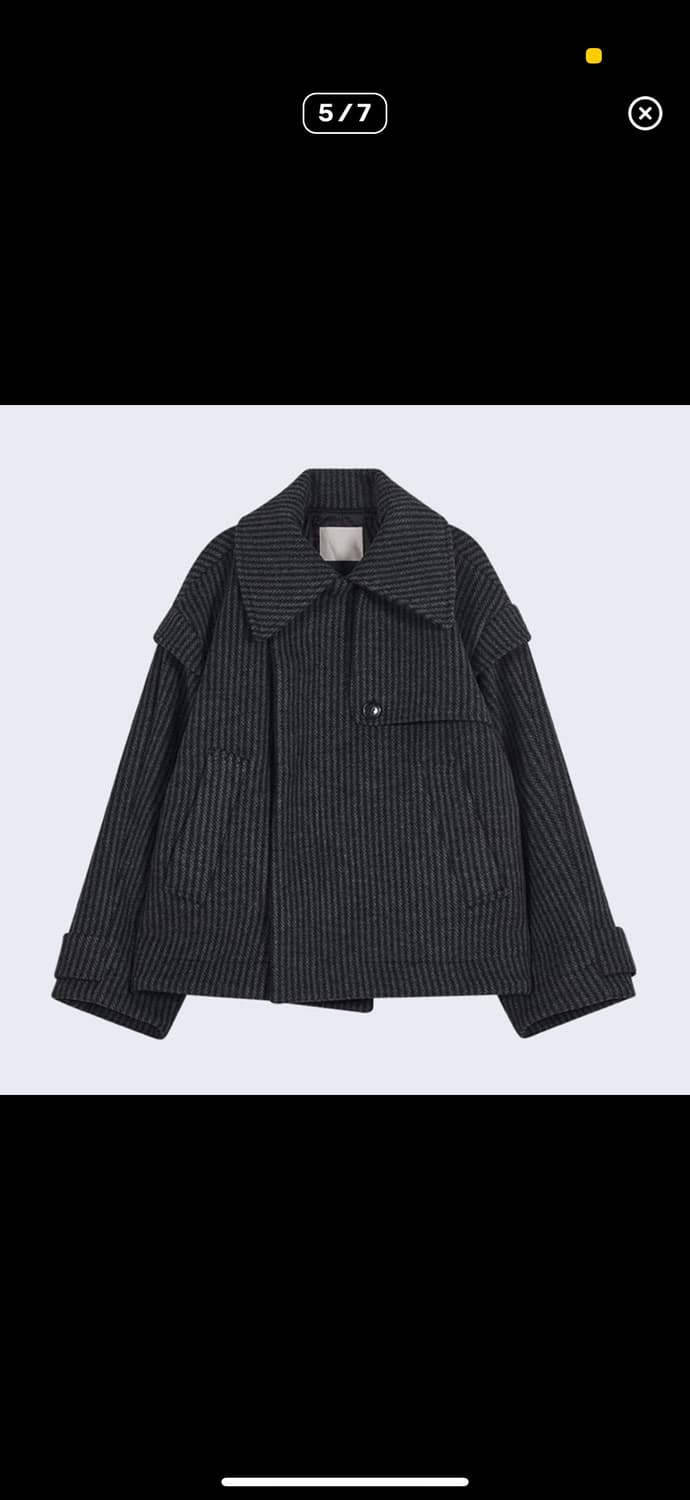 타입서비스 레이어드 하프코트 차콜 상품이미지5