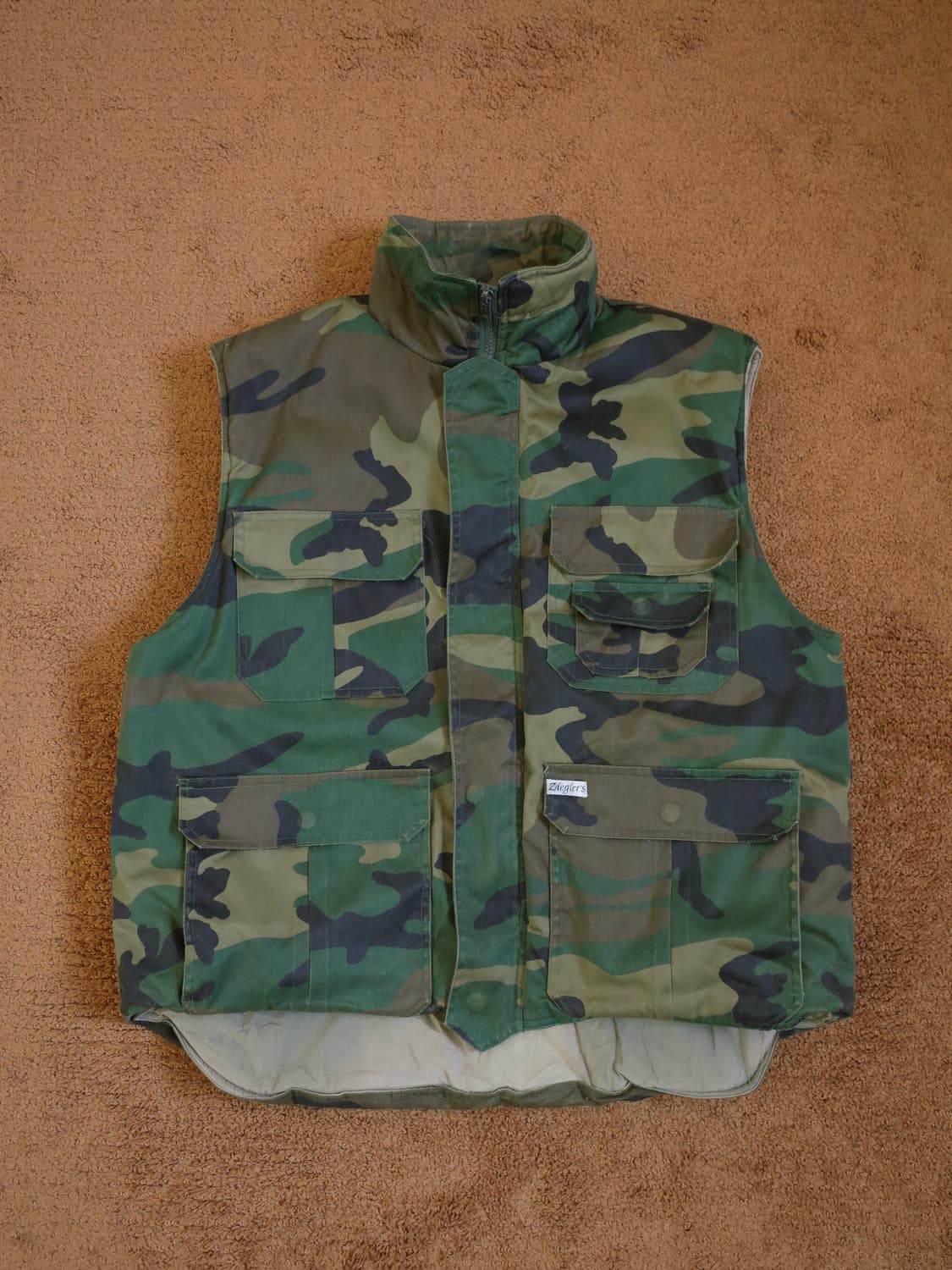 빈티지 밀리터리 조끼 상품이미지2