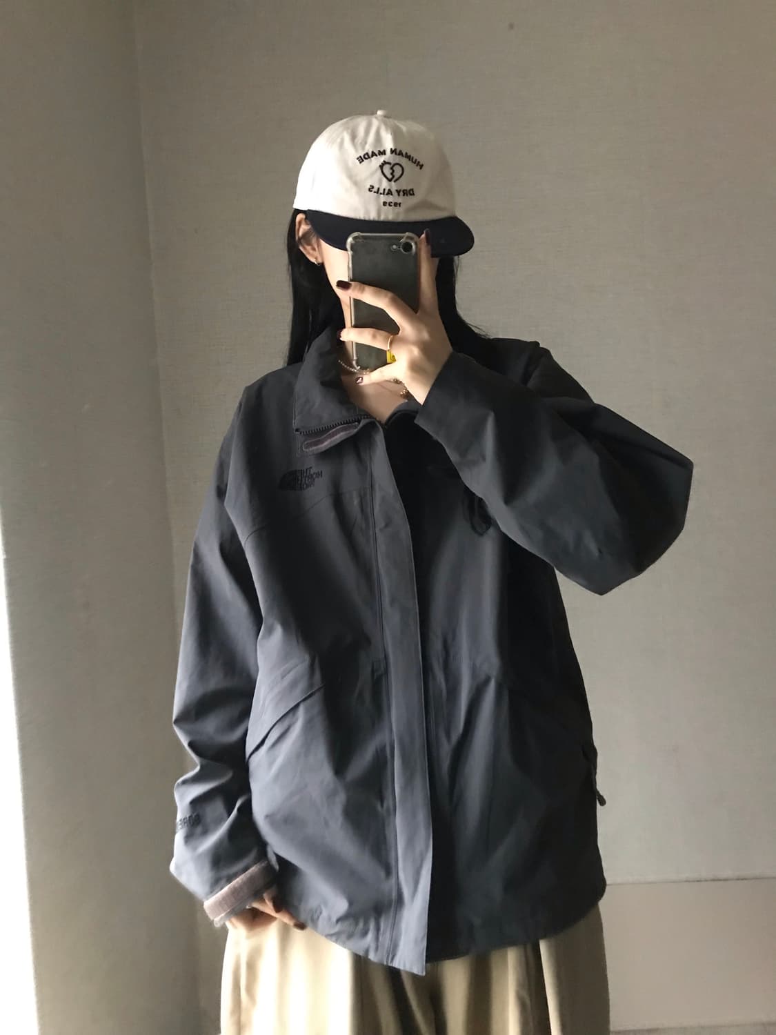 노페 그레이 고어텍스 바람막이 상품이미지4