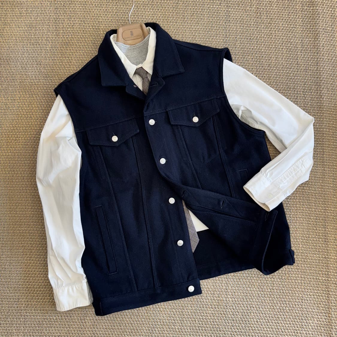 Dsquared2 디스퀘어드 이탈리안 최상급 멜튼울 트러커 베스트 조끼  상품이미지1