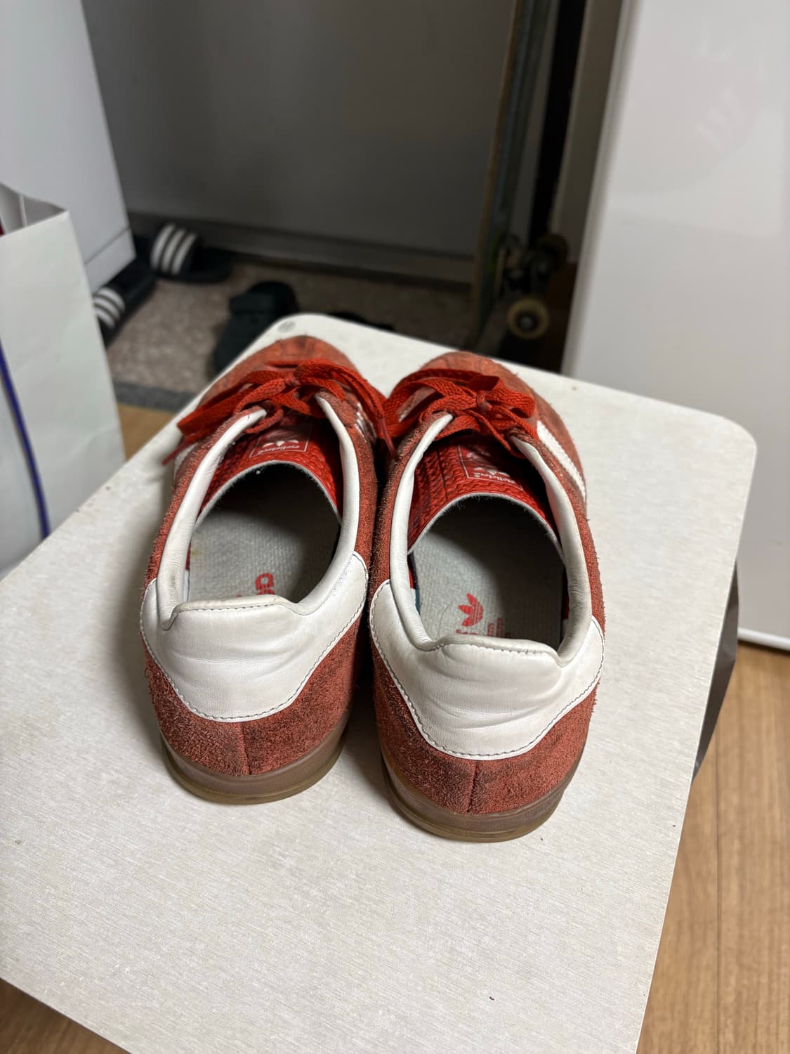 아디다스 가젤 인도어 오렌지 클라우드 화이트 250 상품이미지4