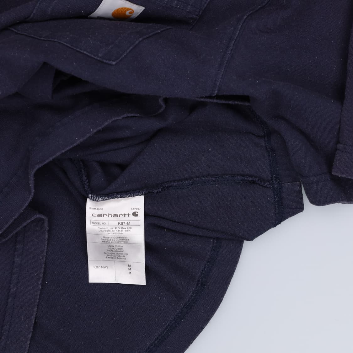 M 칼하트 네이비 루즈핏 반팔티 0410H1 상품이미지4