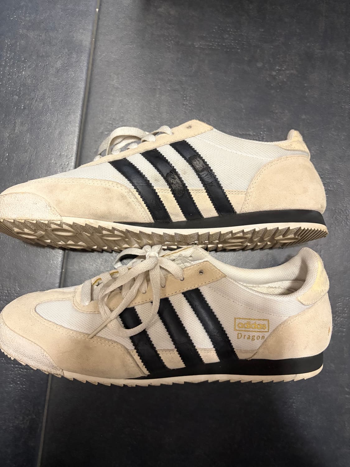 아디다스 드래곤 빈티지 화이트 블랙 상품이미지3