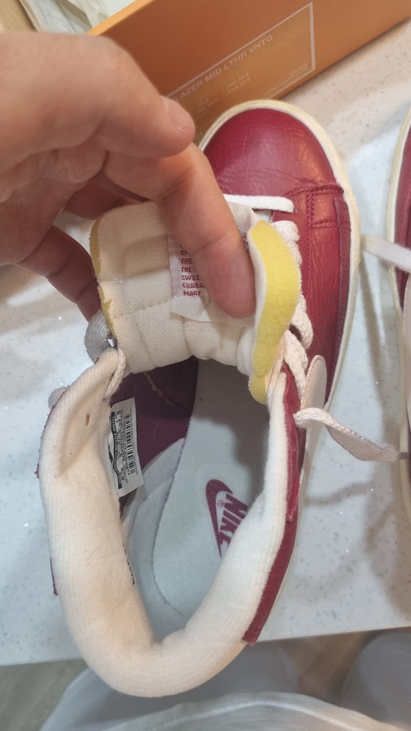 새상품/풀박스] 2013 나이키 우먼스 블레이저 미드 빈티지 '노블 레드 상품이미지7