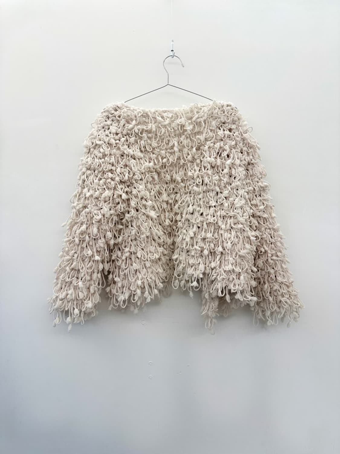 Pompom warm open cardigan / ivory 상품이미지7