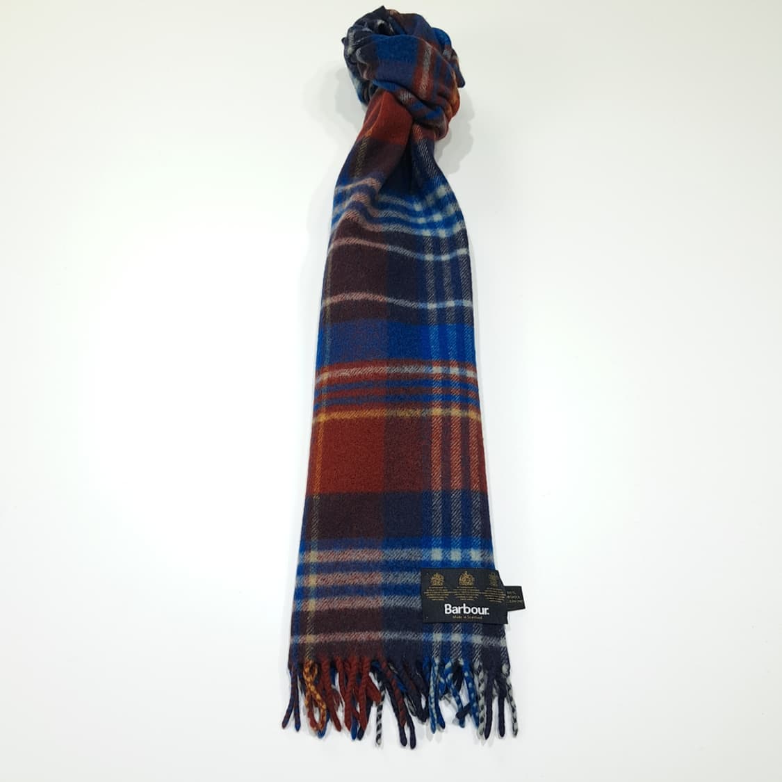MX466 바버 스코틀랜드판 램스울 3로얄워런트 타탄 머플러 목도리 상품이미지6