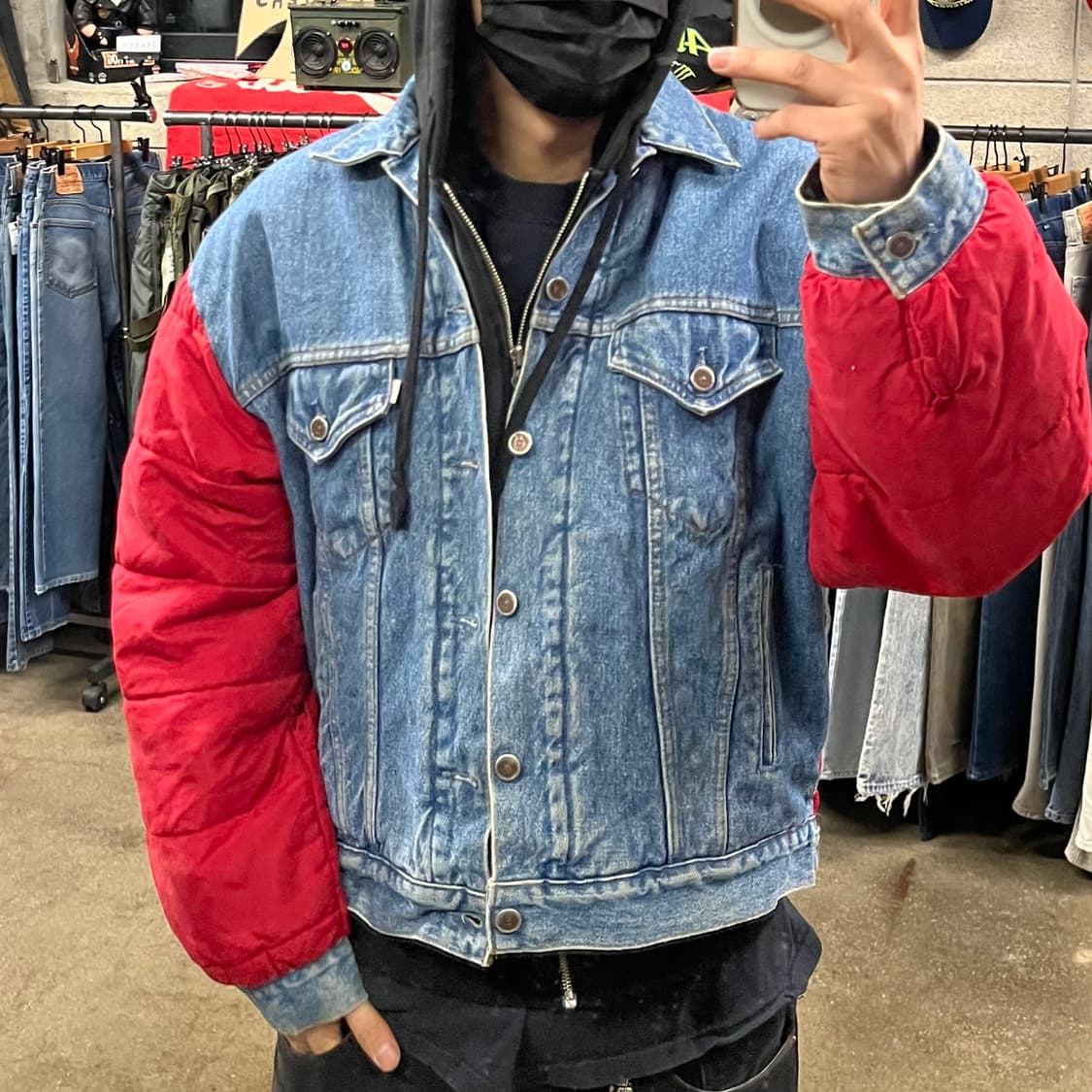 90s 리바이스 실버탭 퀼팅 트러커 자켓 (105-110) 상품이미지6