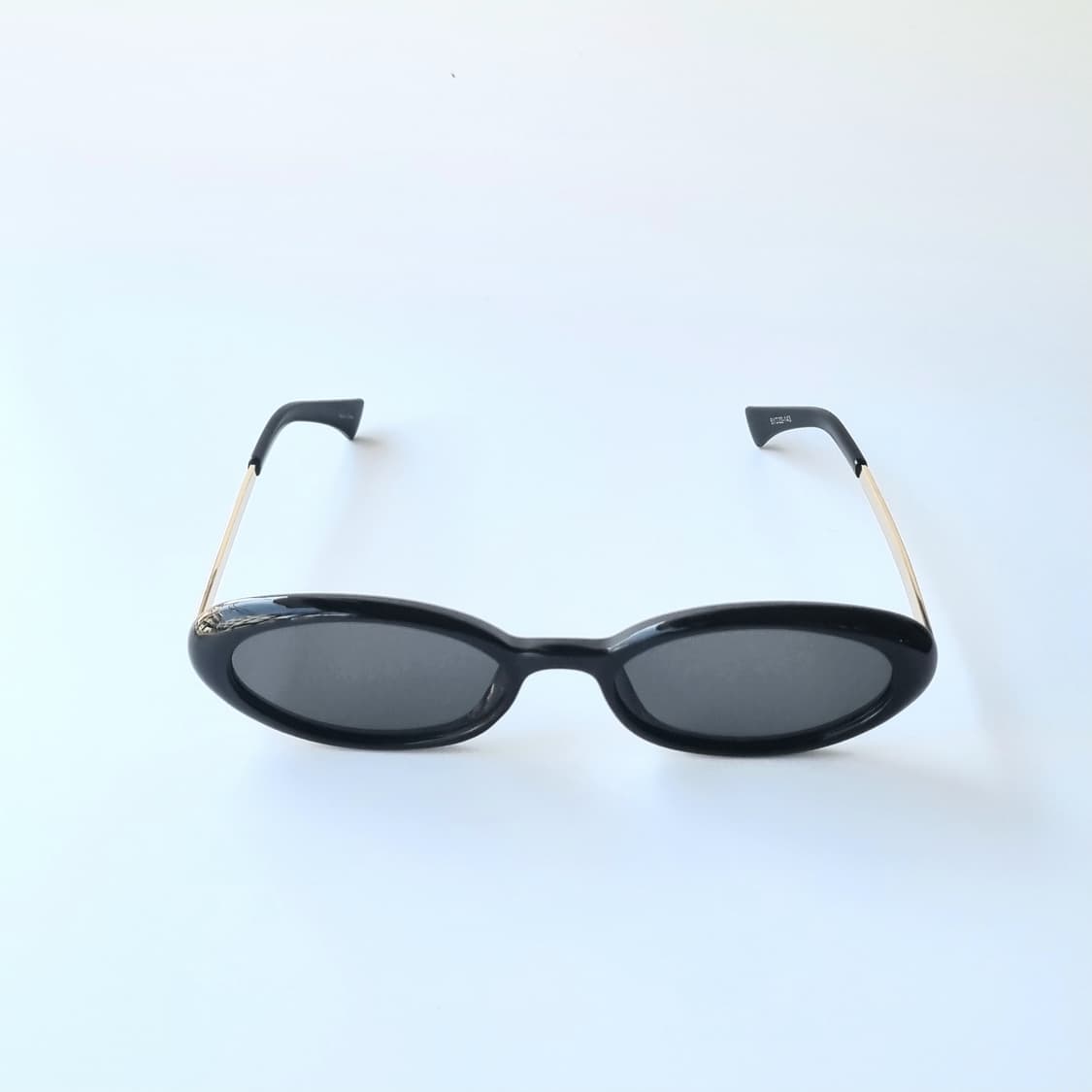 레트로 긱시크 오벌 블랙Y2K 선글라스 상품이미지2