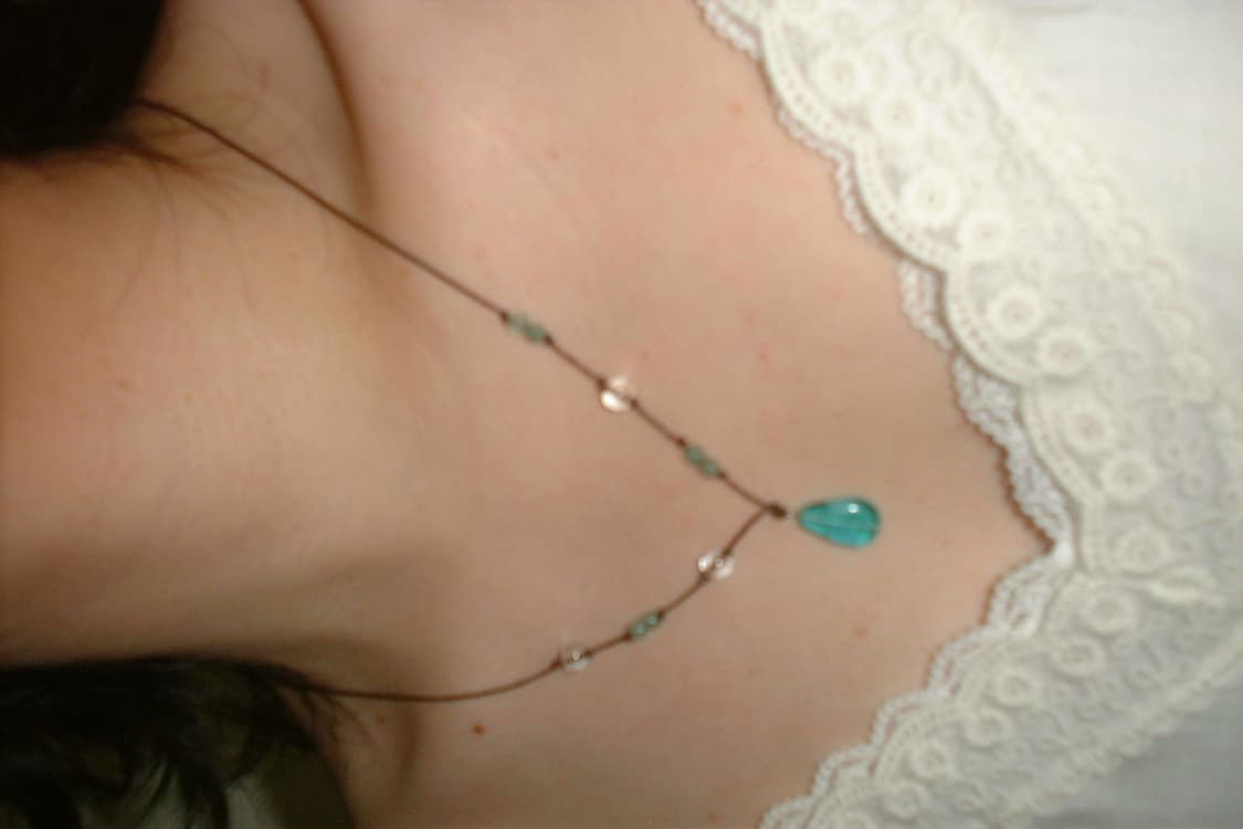 Emerald beads necklace 에메랄드 비즈 목걸이 상품이미지2