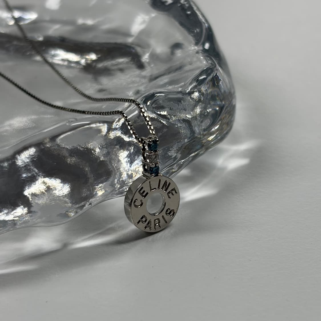 셀린느 사파이어/다이아 링 목걸이 상품이미지1