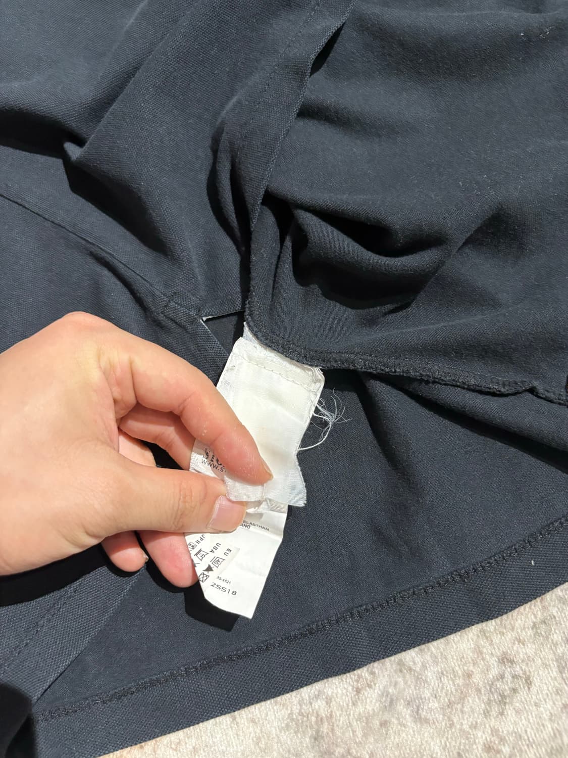 스톤아일랜드 빈티지 프린팅 커스텀 카라 슬리브 상품이미지7