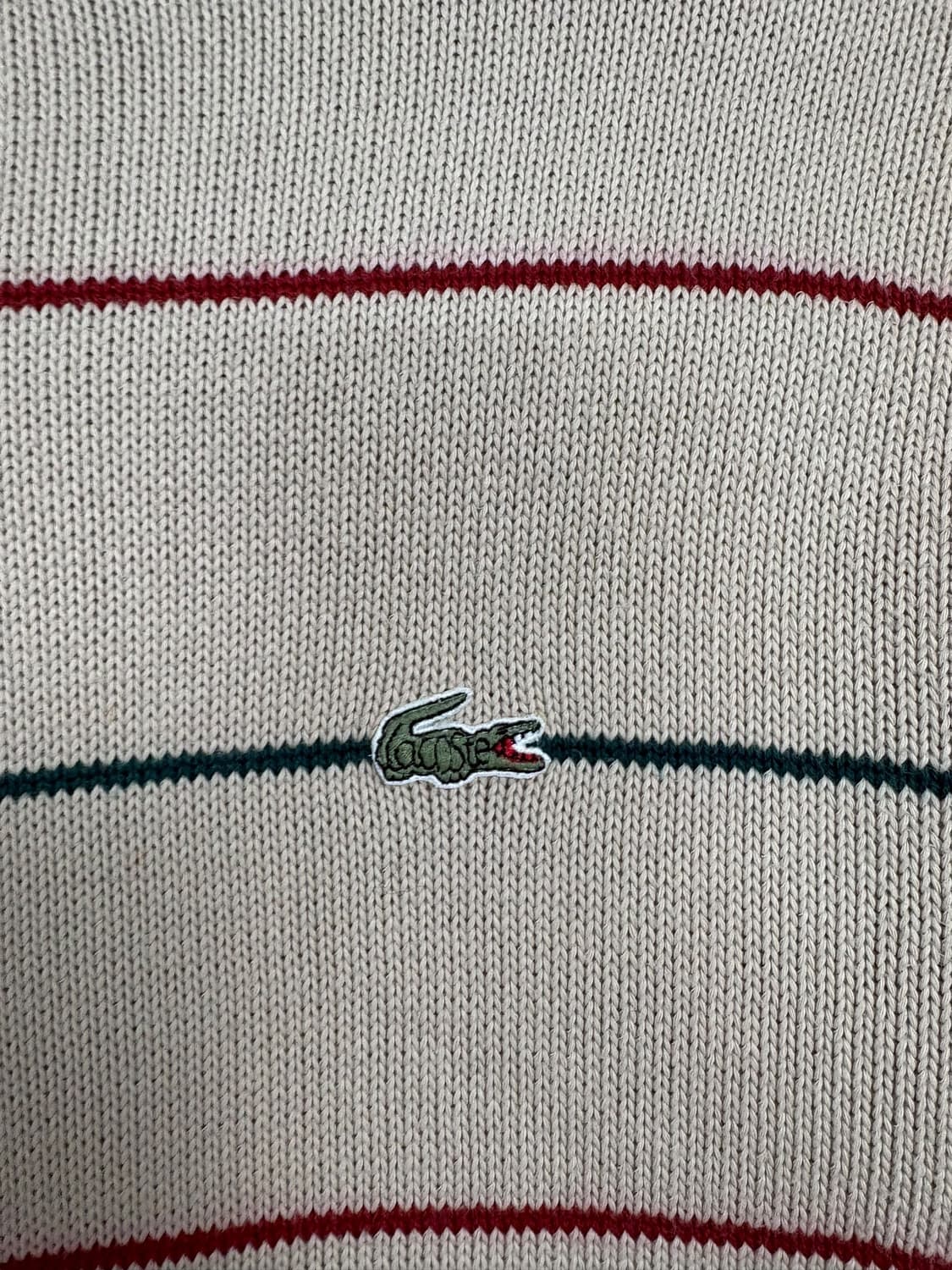 라코스테 스트라이프 니트 베이지 상품이미지6
