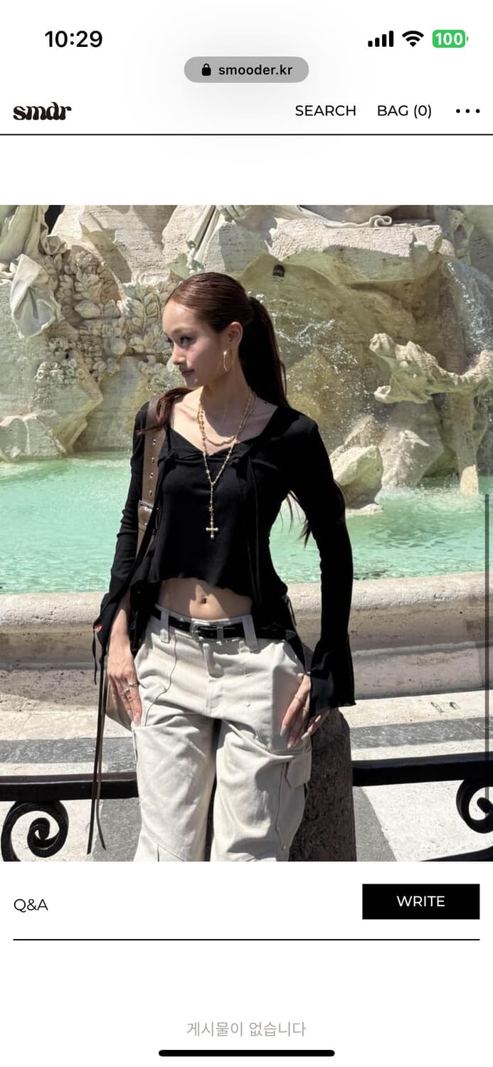 smooder Nyra Sheer Top (Black) 상품이미지1