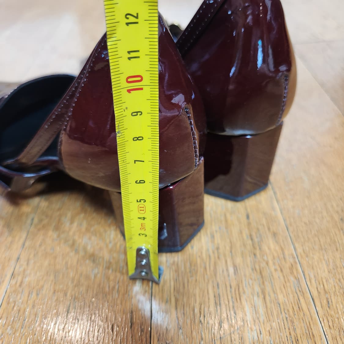👠 SALONDEJU 버건디 유광 메리제인 힐 (약 240) 상품이미지9