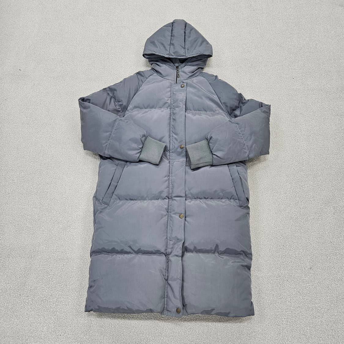 [실측확인] 캐주얼 후드 롱 패딩 점퍼 1203JM1 상품이미지1