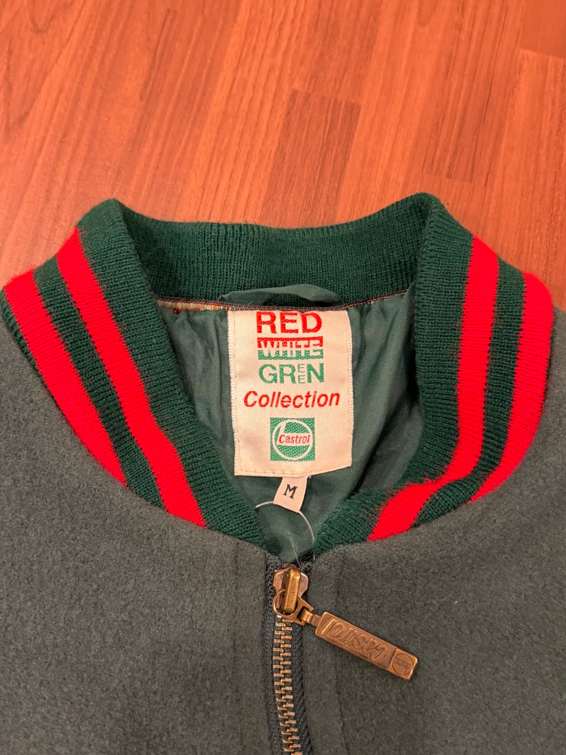 90s Castrol 빈티지 레이싱 울 바시티 자켓 (England) 상품이미지8