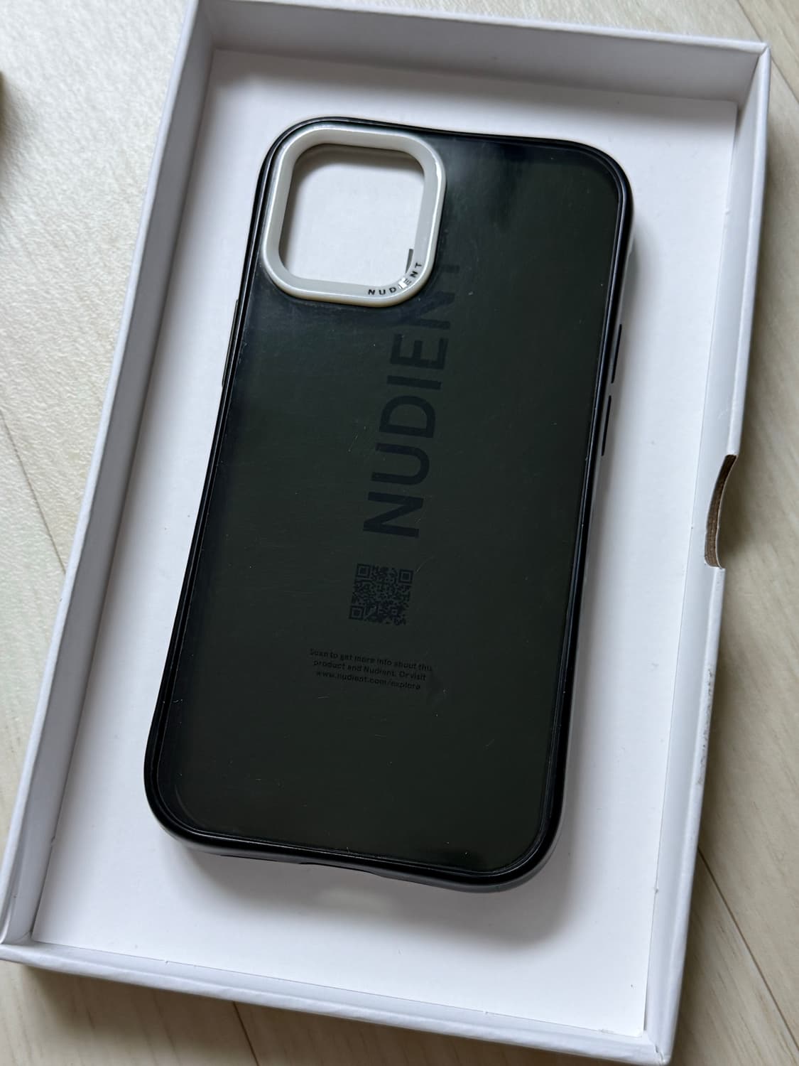 NUDIENT 아이폰12미니 Form Case(clear black) 상품이미지3