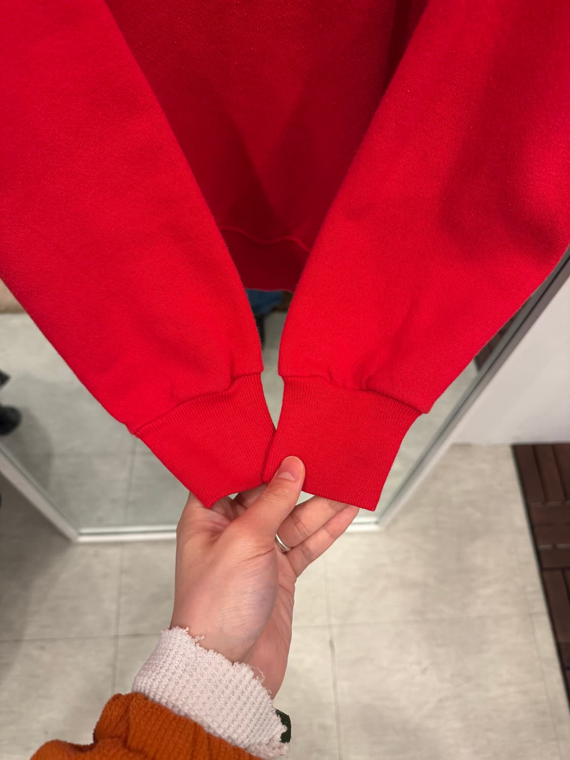 90s Hanes 헤인즈 플레인 스웻 셔츠 (made in USA) 상품이미지4